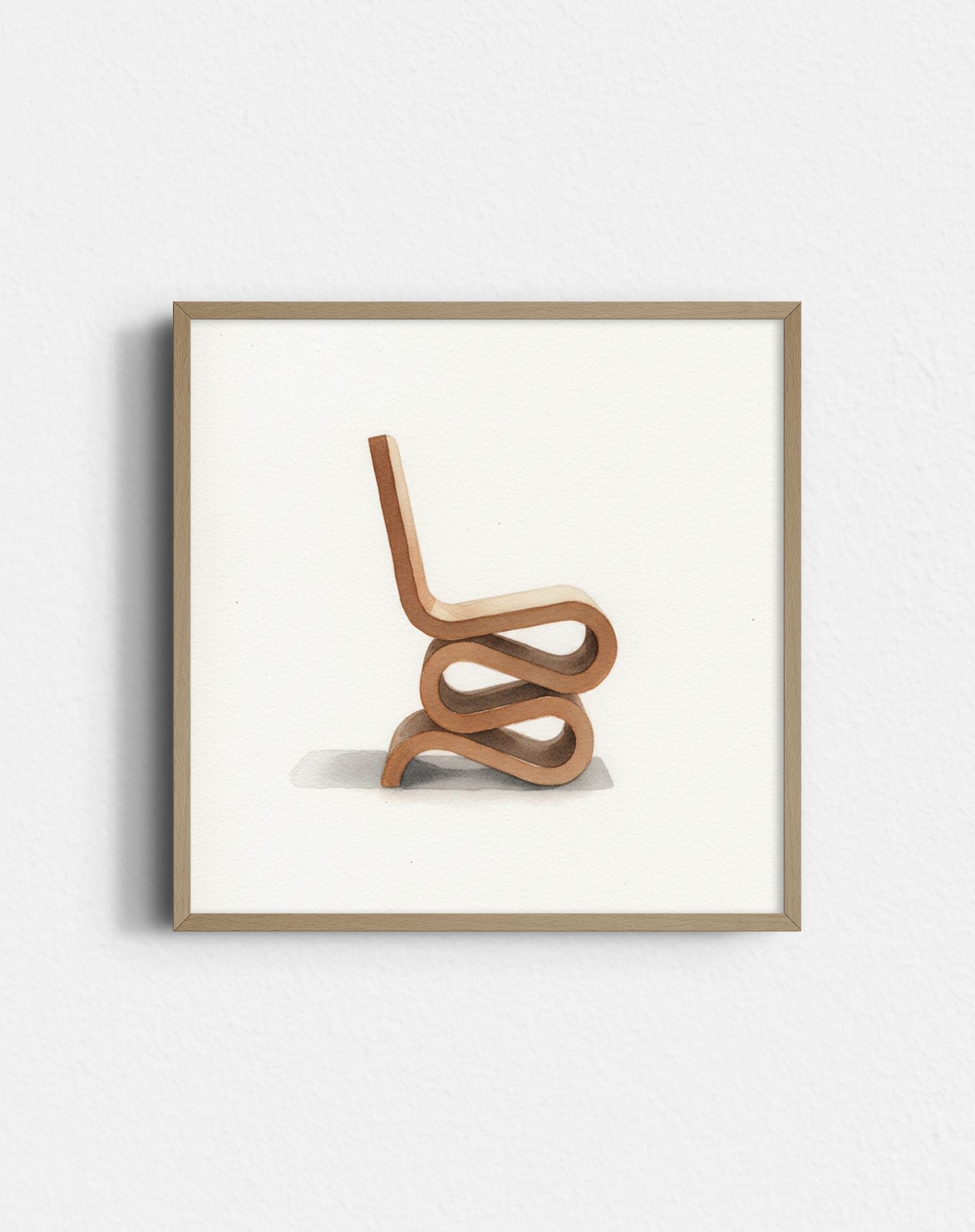 Silla Wiggle - Acuarela