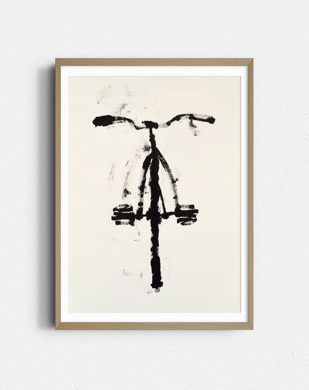 Bicicleta en tinta china