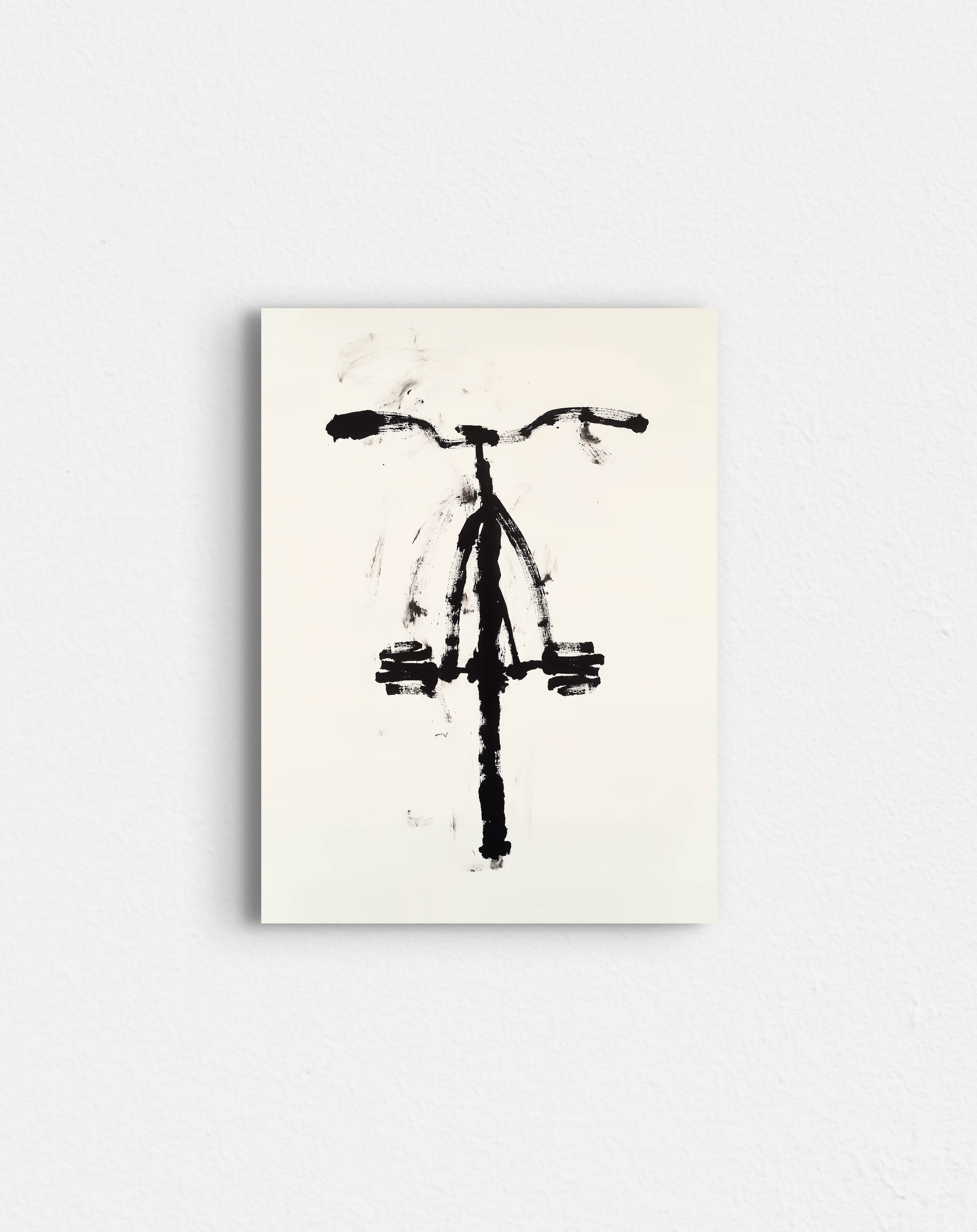 Bicicleta en tinta china