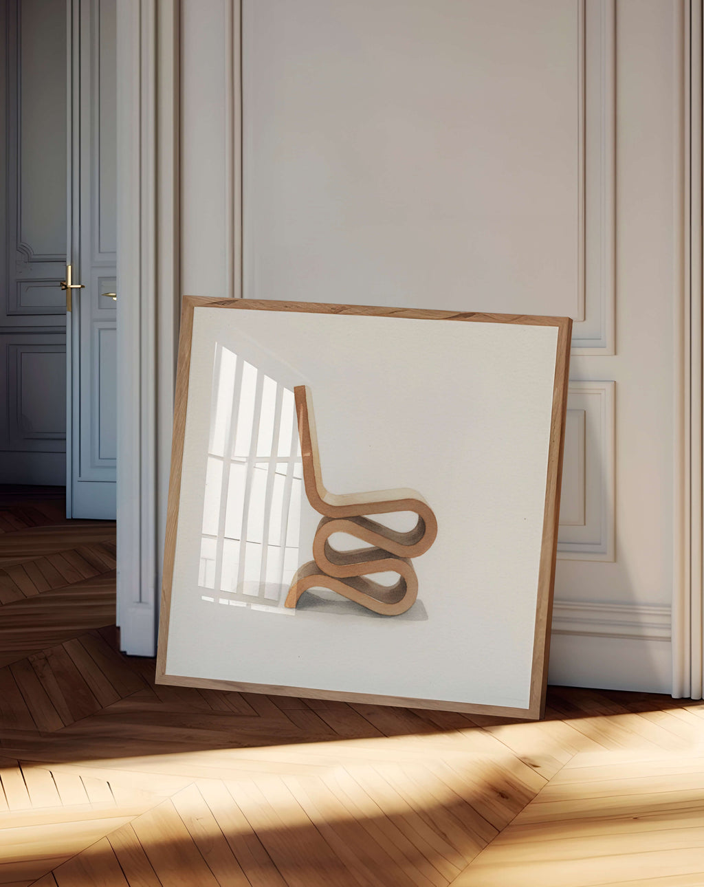 Silla Wiggle - Acuarela