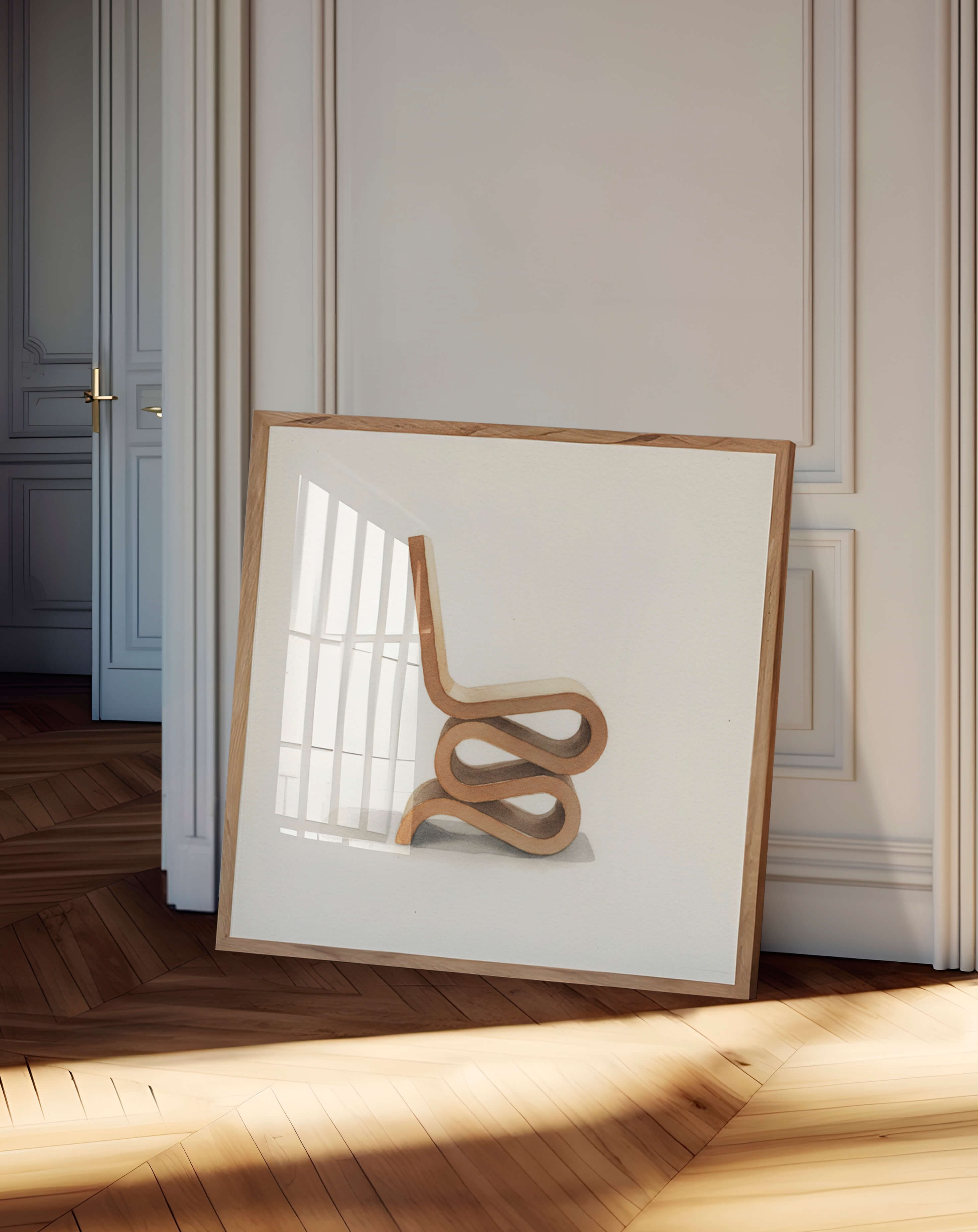 Silla Wiggle - Acuarela